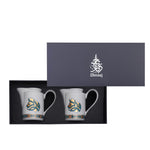 مجموعة دملاج ورود من قطعتين من أوعية الحليب الصغيرة (ذهبي وأخضر)