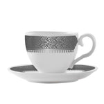 طقم ديملاج قرطبة من 6 فناجين شاي (بلاتينيوم)