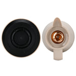 قارورة فيسمان المعزولة بالتفريغ، سعة 1000 مل، بلون كريمة الموكا، مع بطانة زجاجية وردية اللون