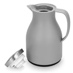 قارورة فيسمان المعزولة بالفراغ، سعة 1000 مل، رمادية اللون، مع بطانة زجاجية وردية اللون