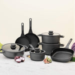 BERGHOFF LEO CAST ALUMINUM 11PC COOKWARE SET - GREY - 8500853