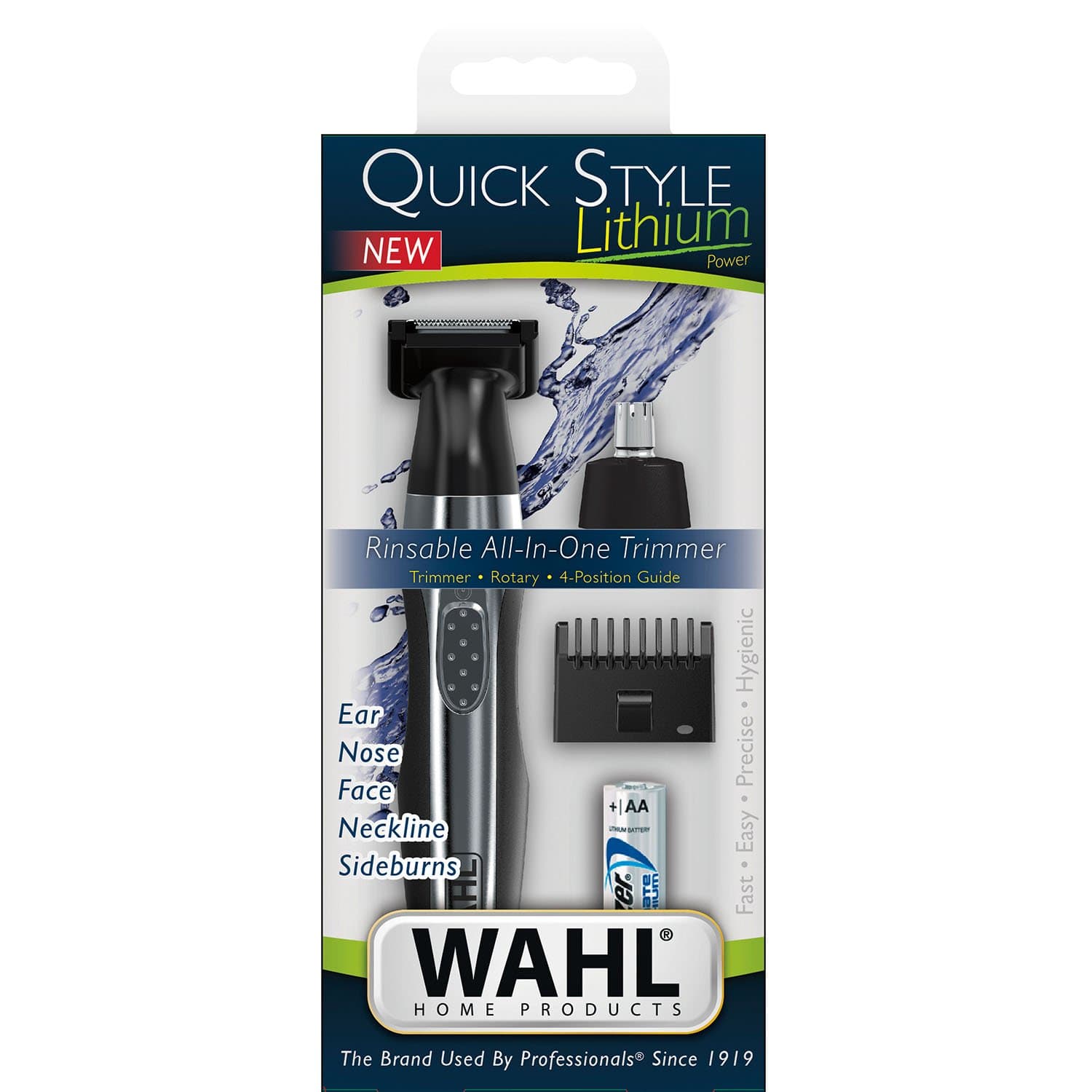 ماكينة Wahl Lithium Quick Style متعددة الاستخدامات للحلاقة الجافة والرطبة