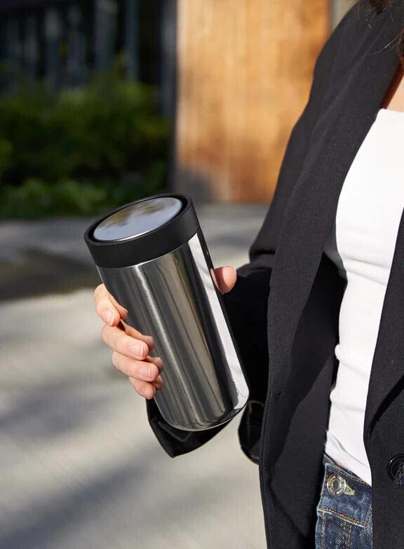 Stelton To-Go Click vacuum insulated cup 0.4 L steel 685