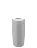 كوب ستيلتون تو جو كليك معزول بالفراغ، سعة 0.4 لتر، لون رمادي فاتح ناعم، 685-13