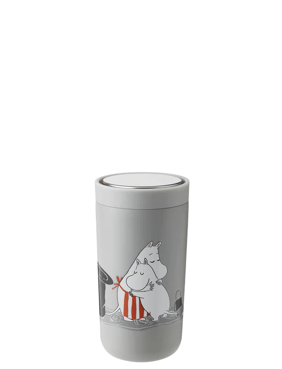 Stelton To Go Click d. steel, 0.2 L soft light grey - Moomin 1370-4