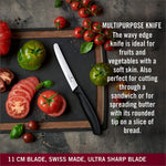 طقم سكاكين تقشير فيكتورينوكس سويس كلاسيك، 3 قطع، أسود - 6.7113.3