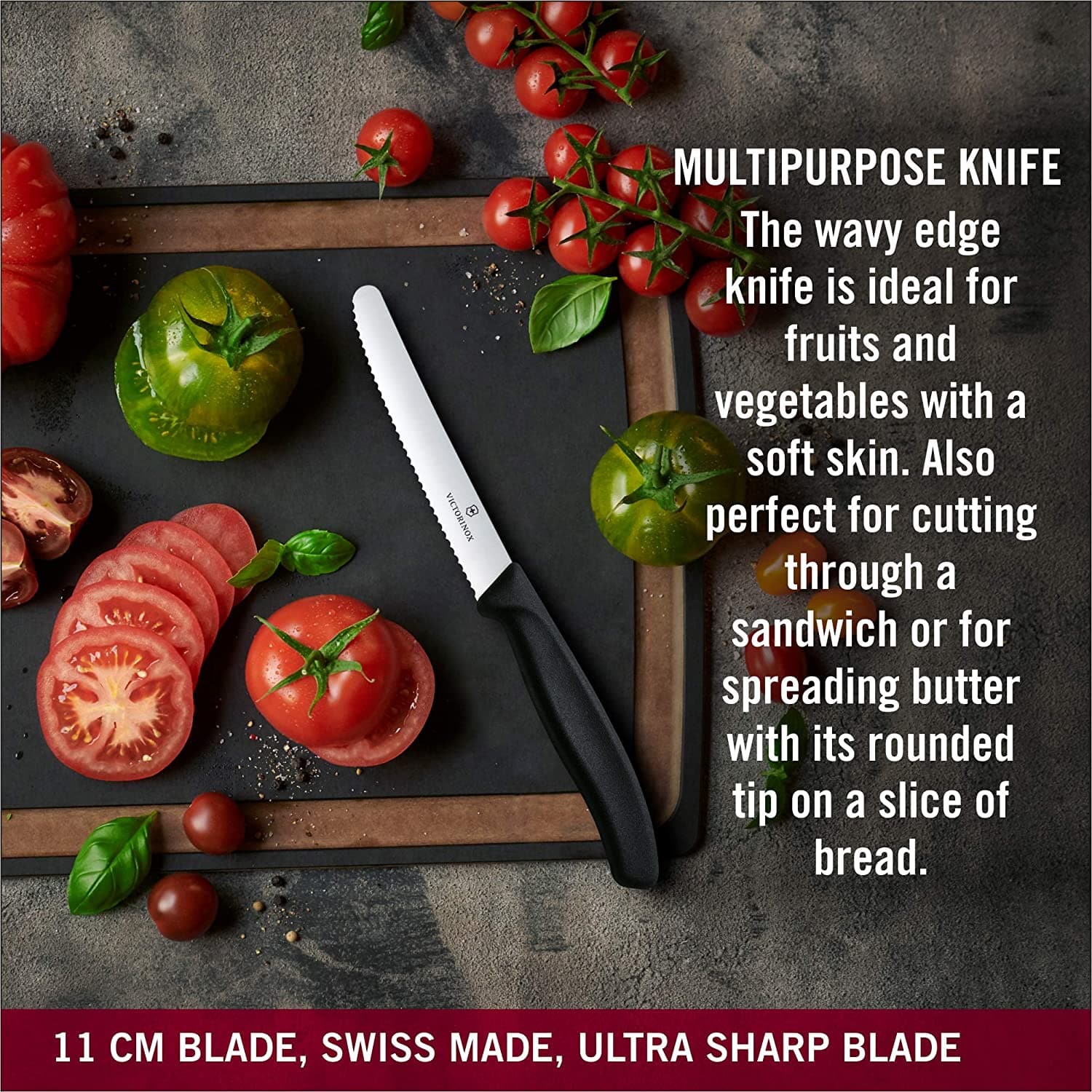 طقم سكاكين تقشير فيكتورينوكس سويس كلاسيك، 3 قطع، أسود - 6.7113.3