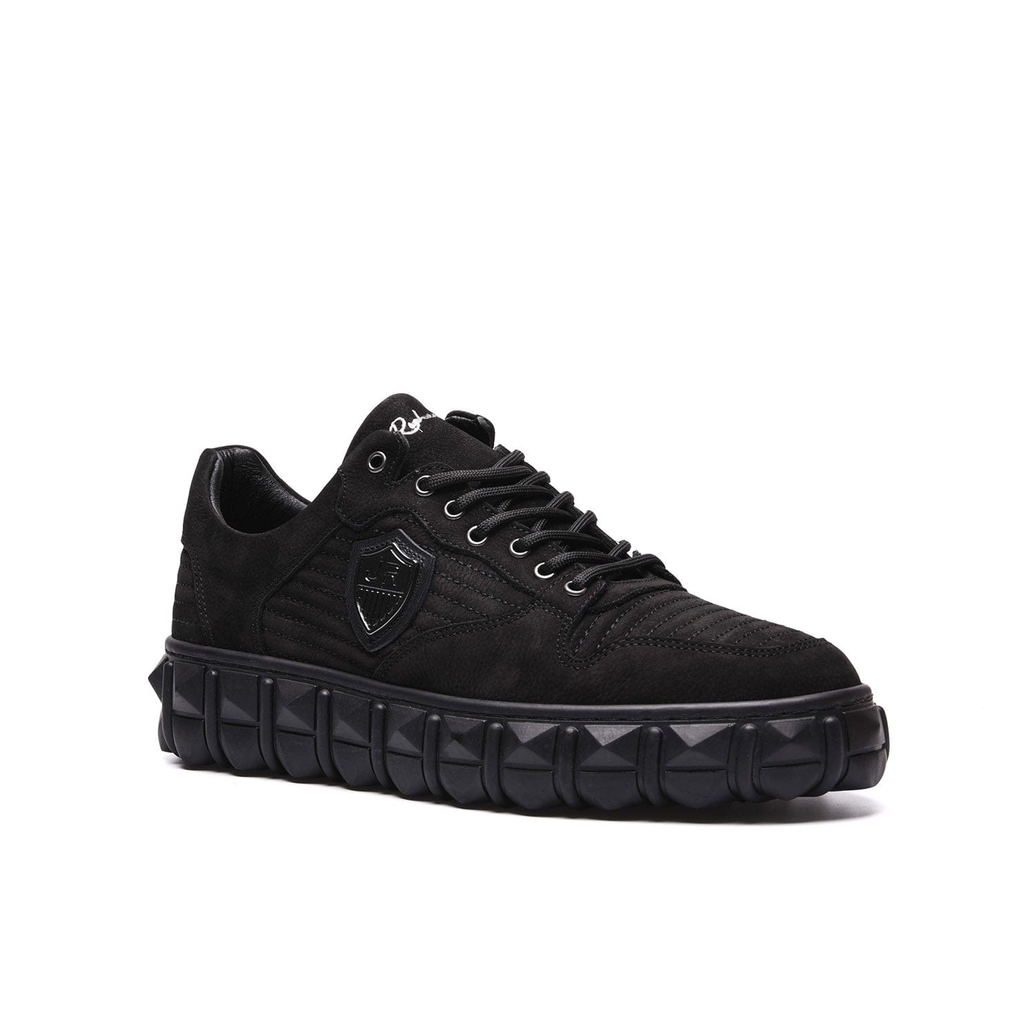 حذاء رياضي رجالي من جون ريتشاردو باللون الأسود - 17346-1