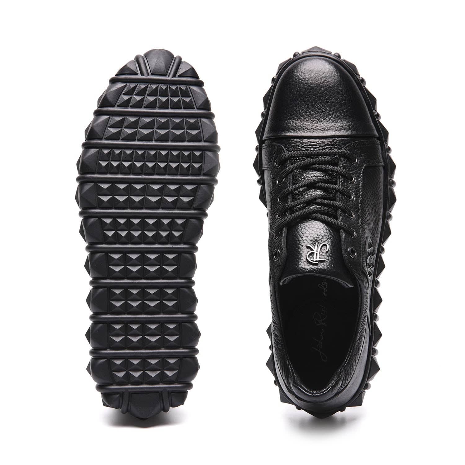 حذاء رياضي رجالي من جون ريتشاردو باللون الأسود - 17124-1