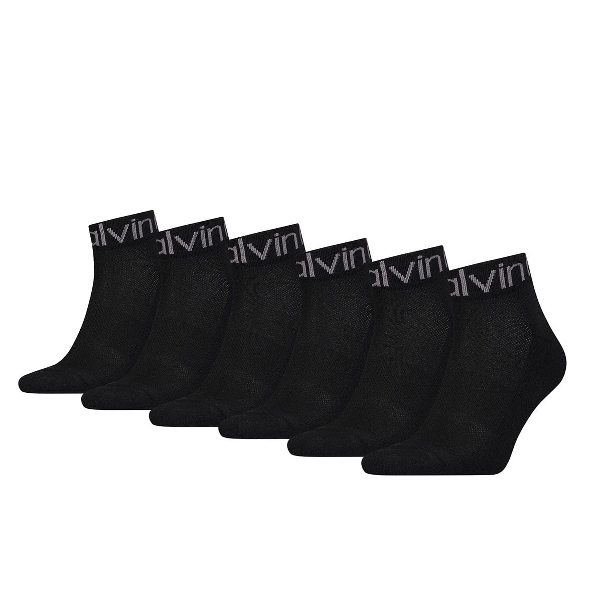 Calvin Klein Men's Quarter Socks 6 pack 701220503  001