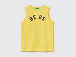 Tank top in 100% organic cotton with logo