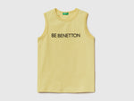 Tank top in 100% organic cotton with logo