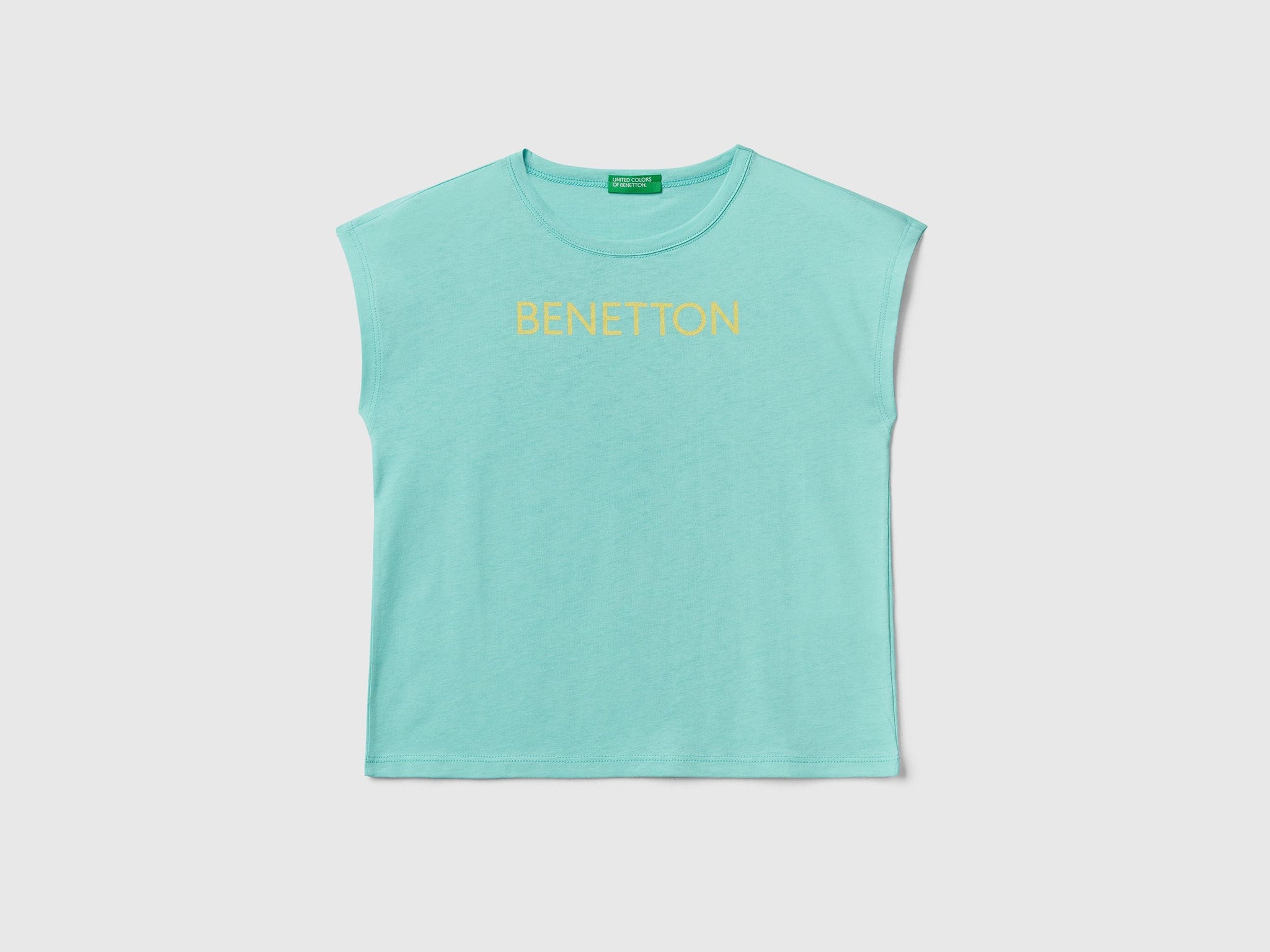 T-shirt with glitter print logo