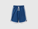 Basketball-style bermudas with drawstring