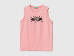Tank top with text print