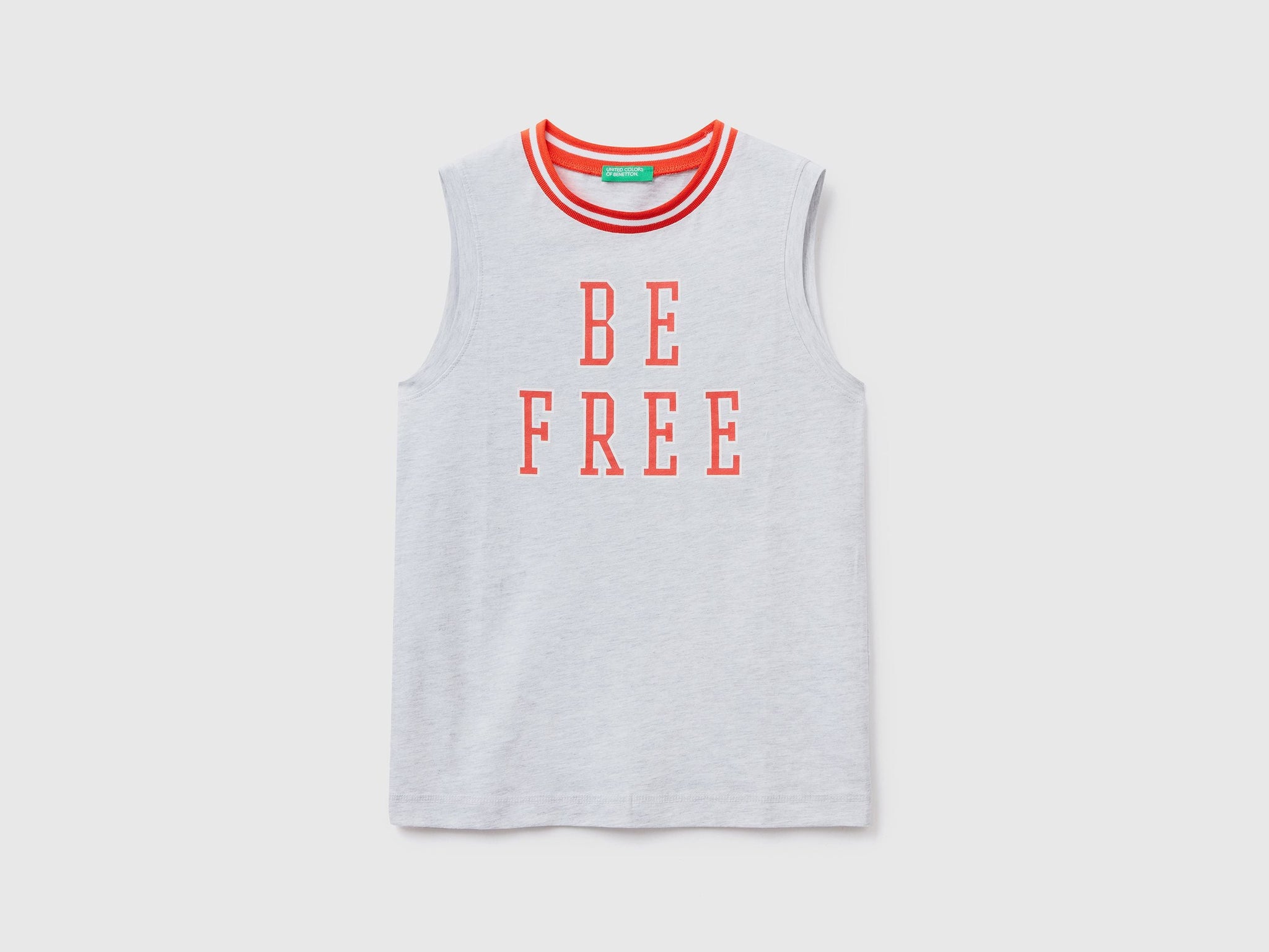 Tank top with maxi print