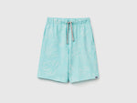 Bermudas with exotic print