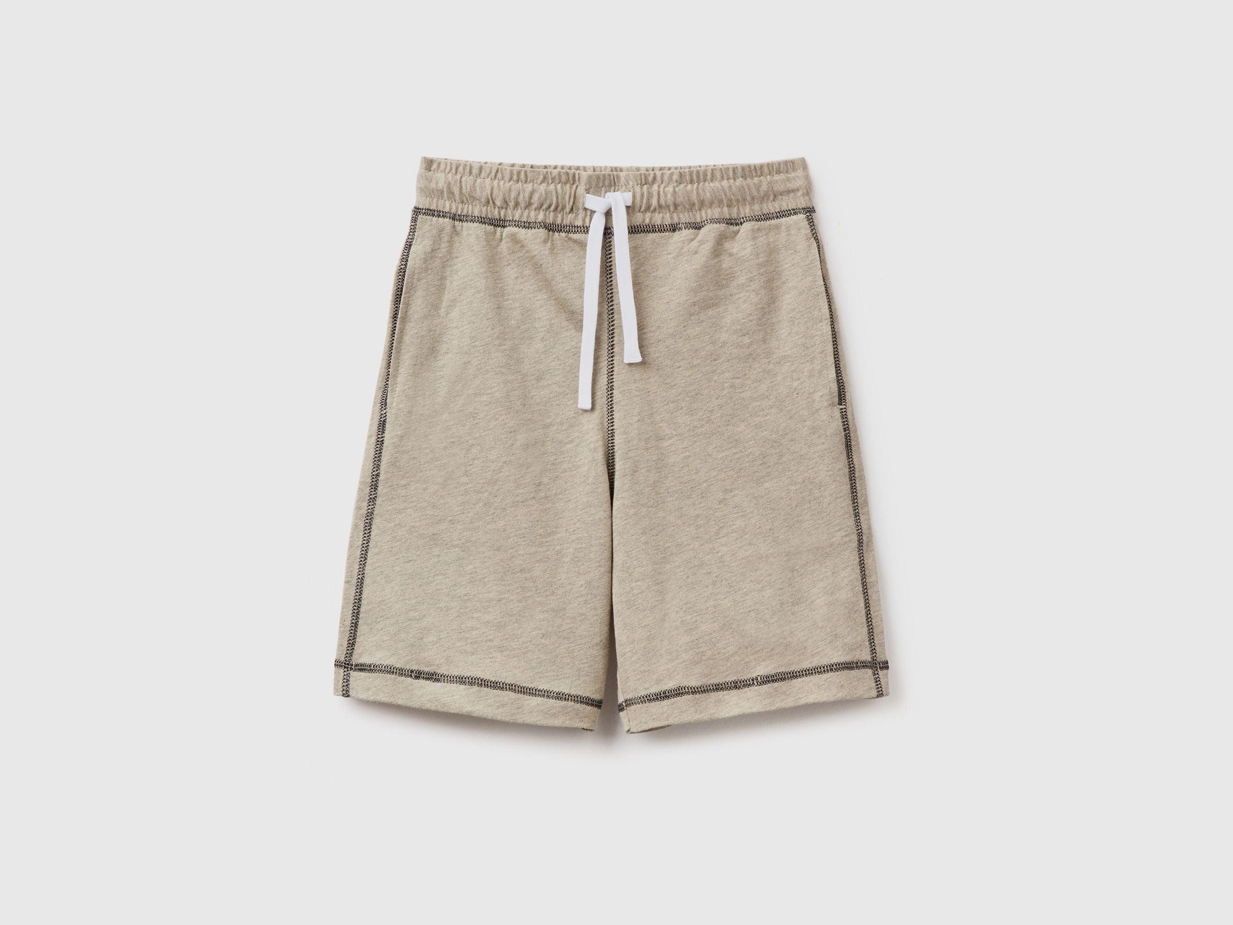 Bermudas in marl jersey