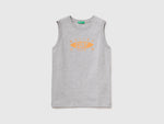 Tank top with text print