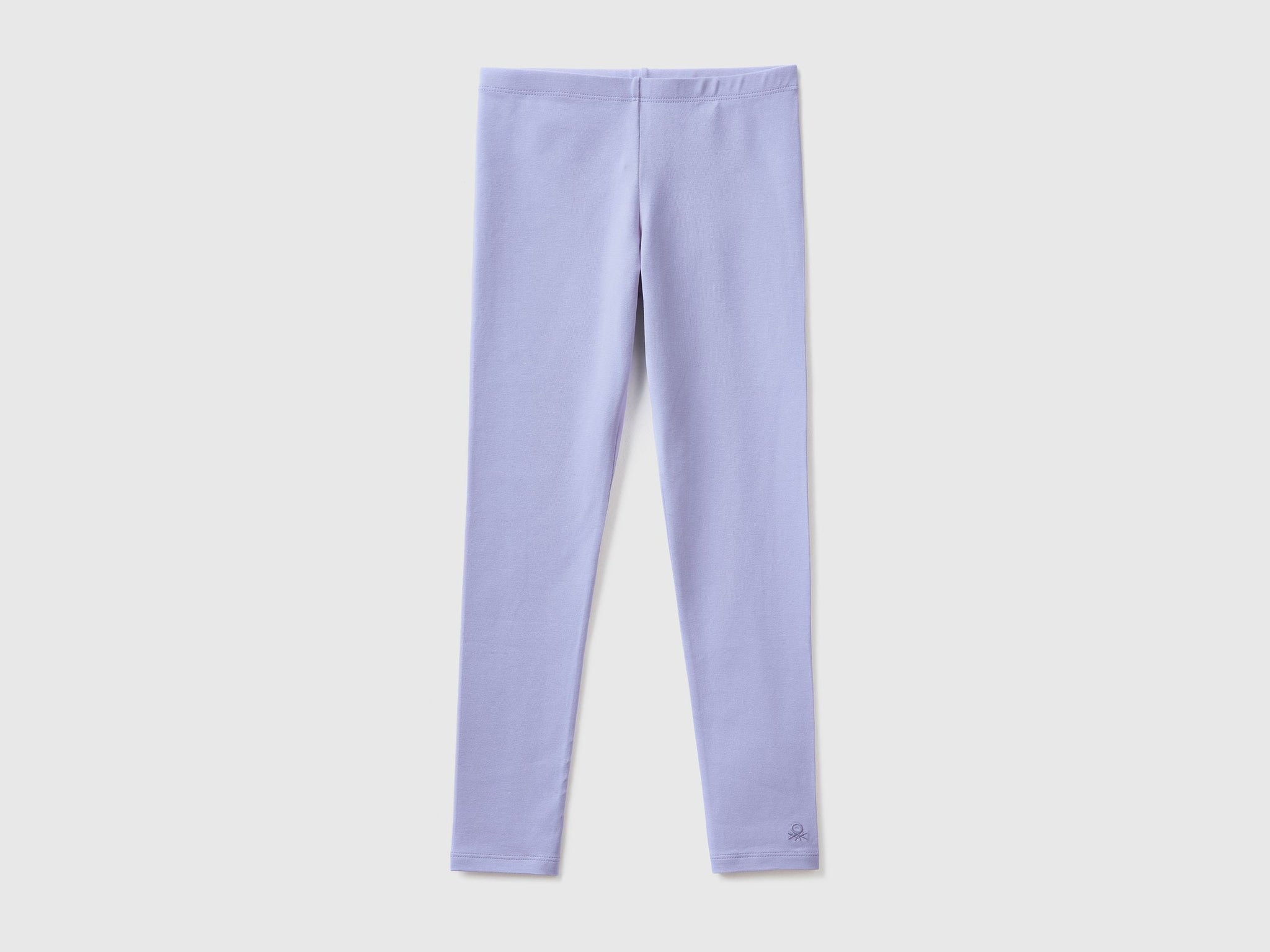 Leggings in stretch cotton with logo