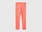 Leggings in stretch cotton with logo