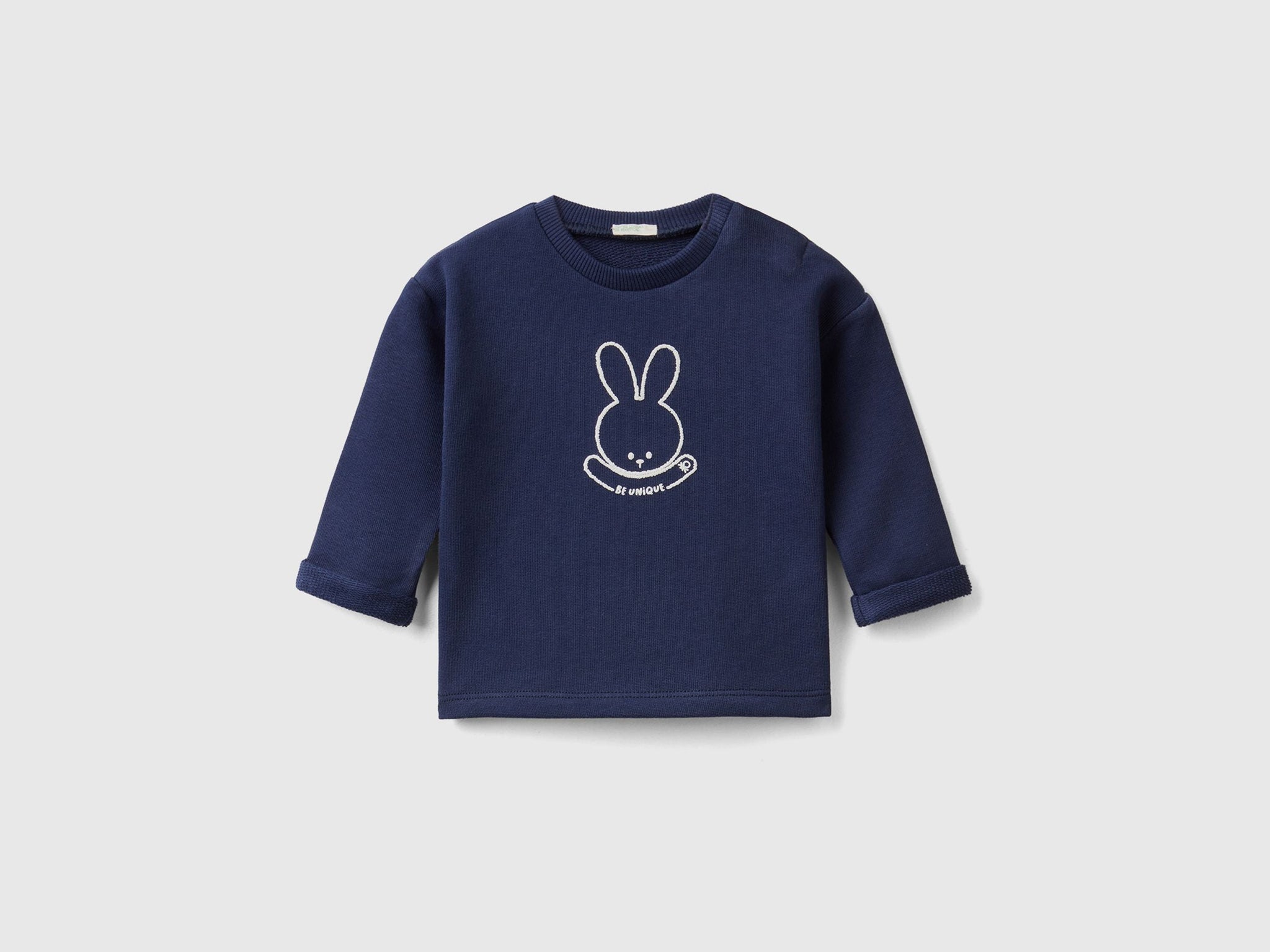 Soft sweatshirt in organic cotton with print