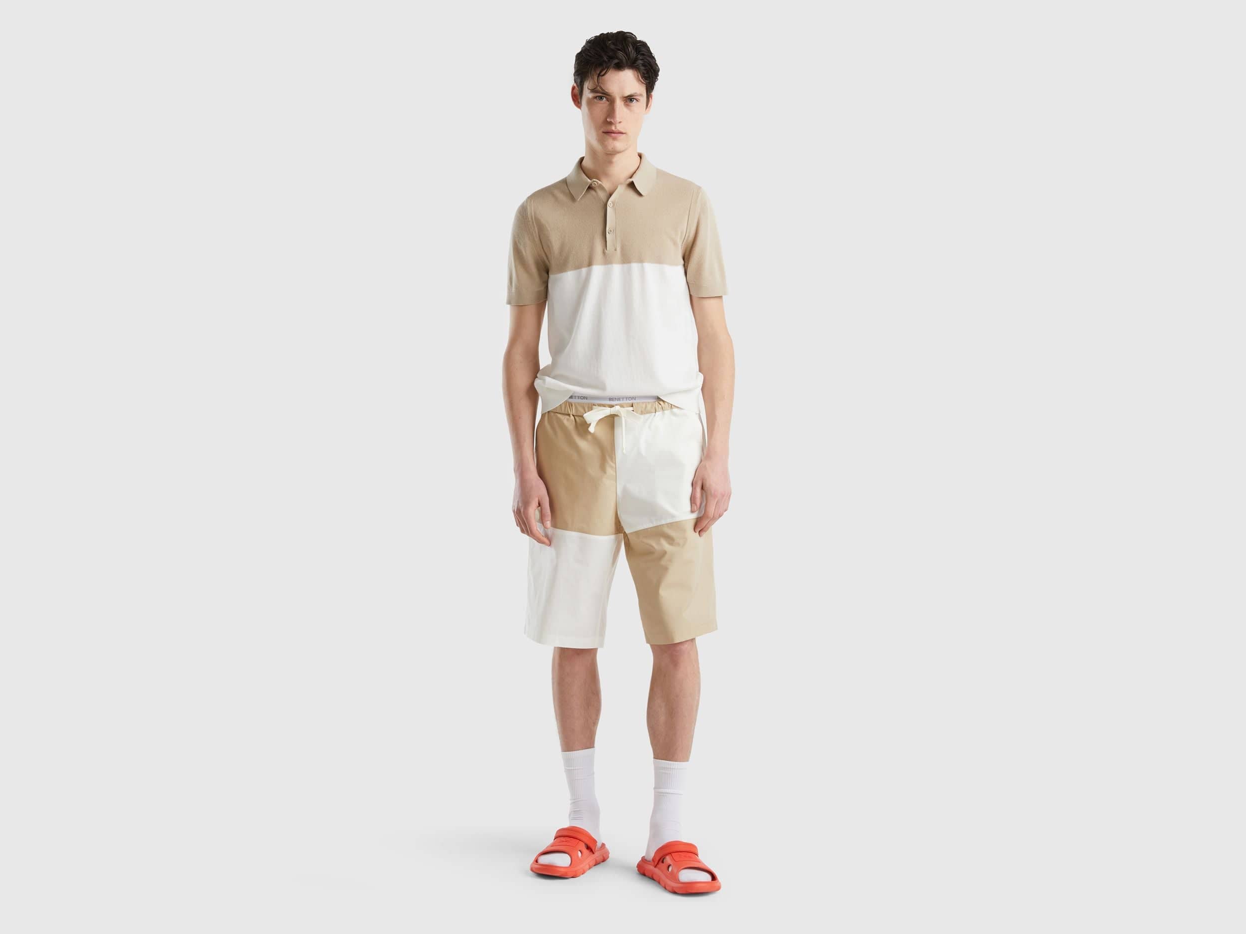 قميص بولو محبوك بألوان متعددة