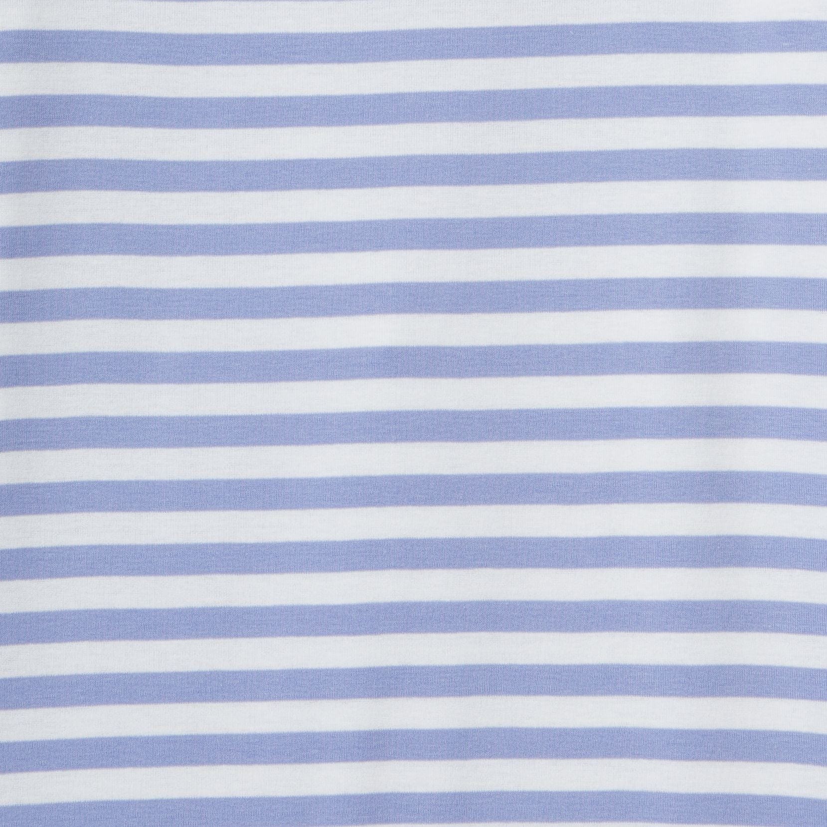 تي شيرت مخطط بأكمام 3/4 من القطن بنسبة 100%