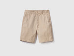 Chino bermudas in stretch cotton