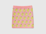 Mini skirt with pattern