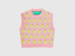 Vest with fruit pattern