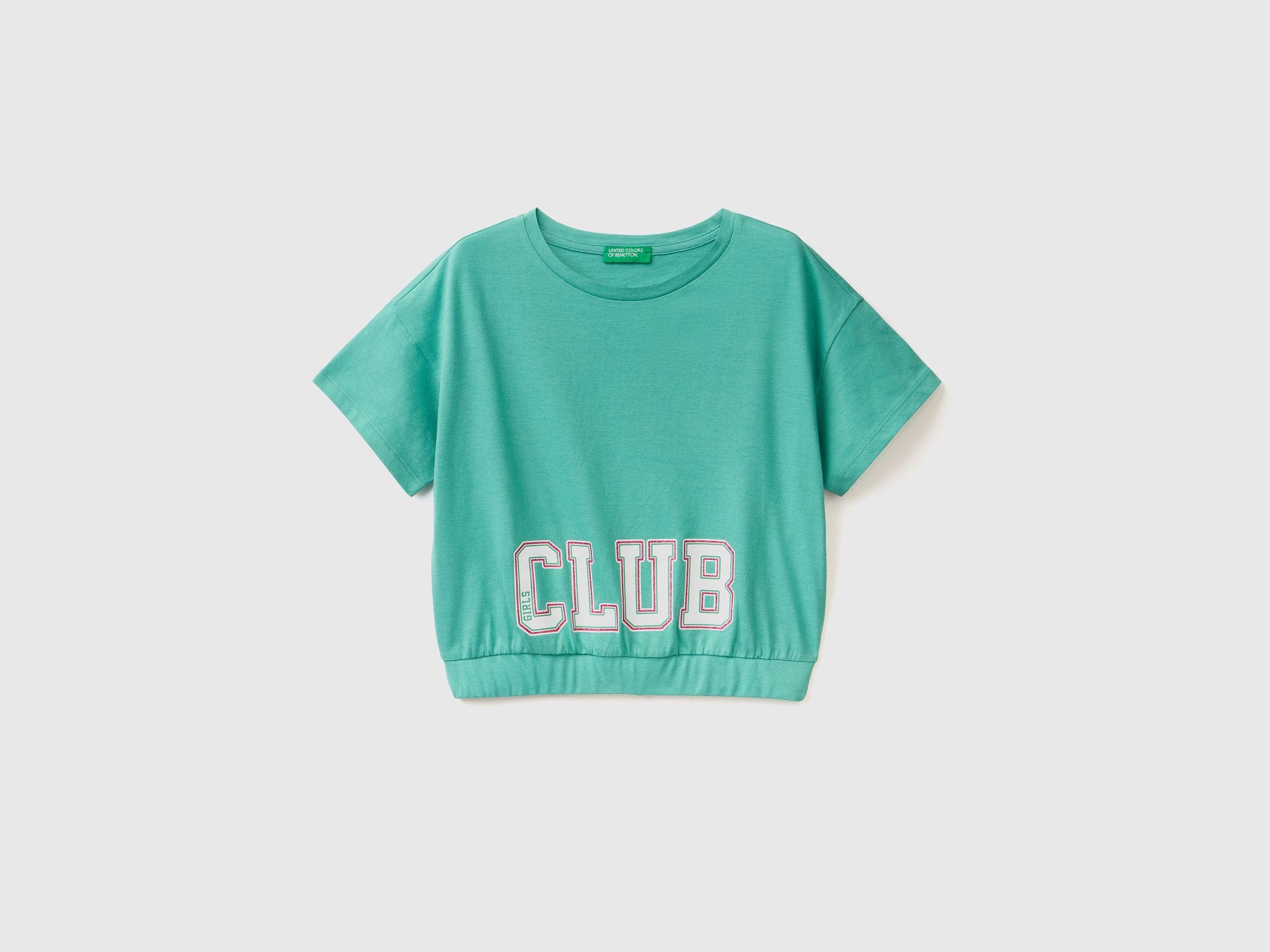 T-shirt with print and glitter