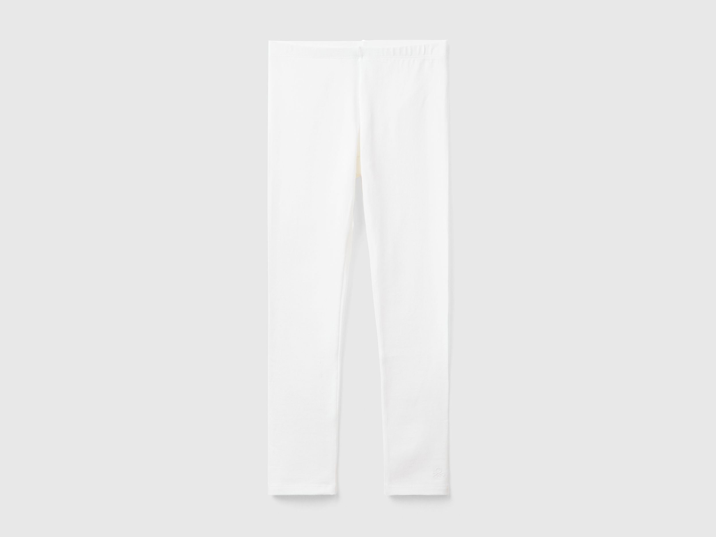 Leggings in stretch cotton with logo