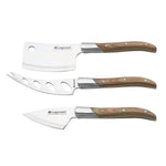 طقم جبن ليجنوارت ريجيو بمقبض خشبي فاتح اللون CK-20B