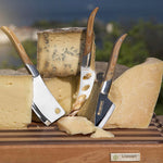 طقم جبن ليجنوارت ريجيو بمقبض خشبي فاتح اللون CK-20B