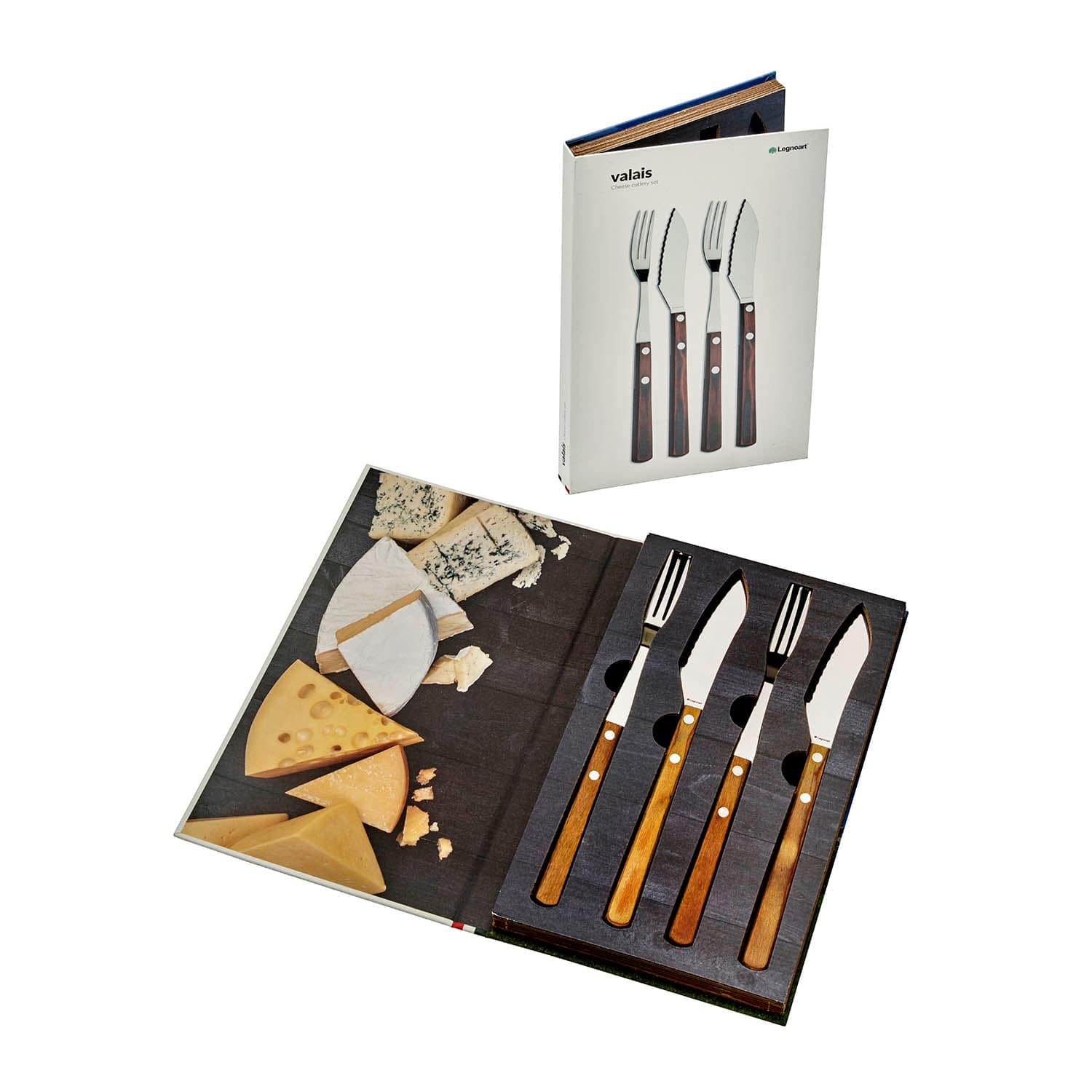 Legnoart Valais Cheese Tasting Cutlery Set Light Handle Cs-10B