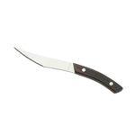 مجموعة سكاكين بيتزا نابولي من ليجنوارت، مكونة من 4 قطع، بمقبض داكن من الفولاذ المقاوم للصدأ، عبوة من 10 قطع