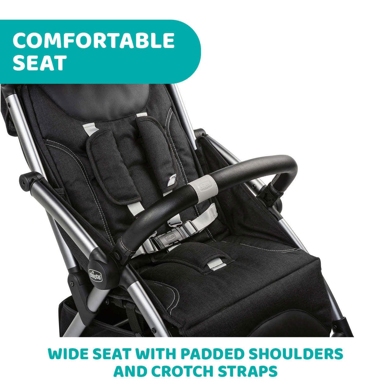 عربة أطفال جودي بلس سوداء Re-Lux-CH79877-56