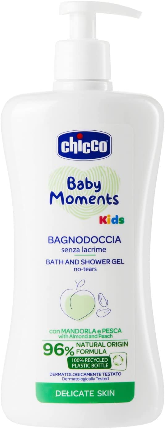 Chicco Baby Moments Bath and Shower Gel No Tears for Kids - 500mL