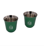 طقم أكواب روفاتي بولا الإمارات العربية المتحدة من الفولاذ المقاوم للصدأ، قطعتين - 85 مل