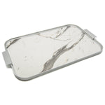 Kaymet S20 Tray White Marble/Silver S20 White