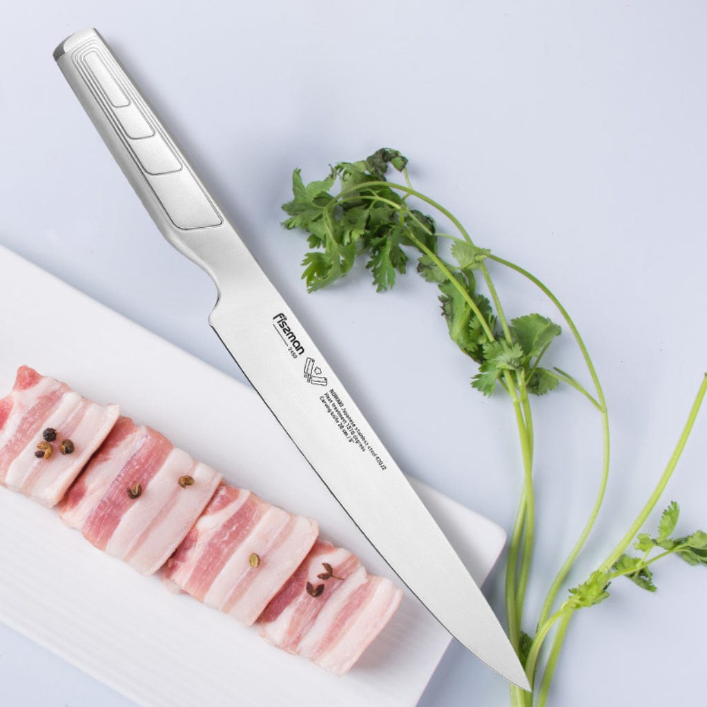 سكين نحت فيسمان من سلسلة Nowaki الفضية مقاس 8 بوصات