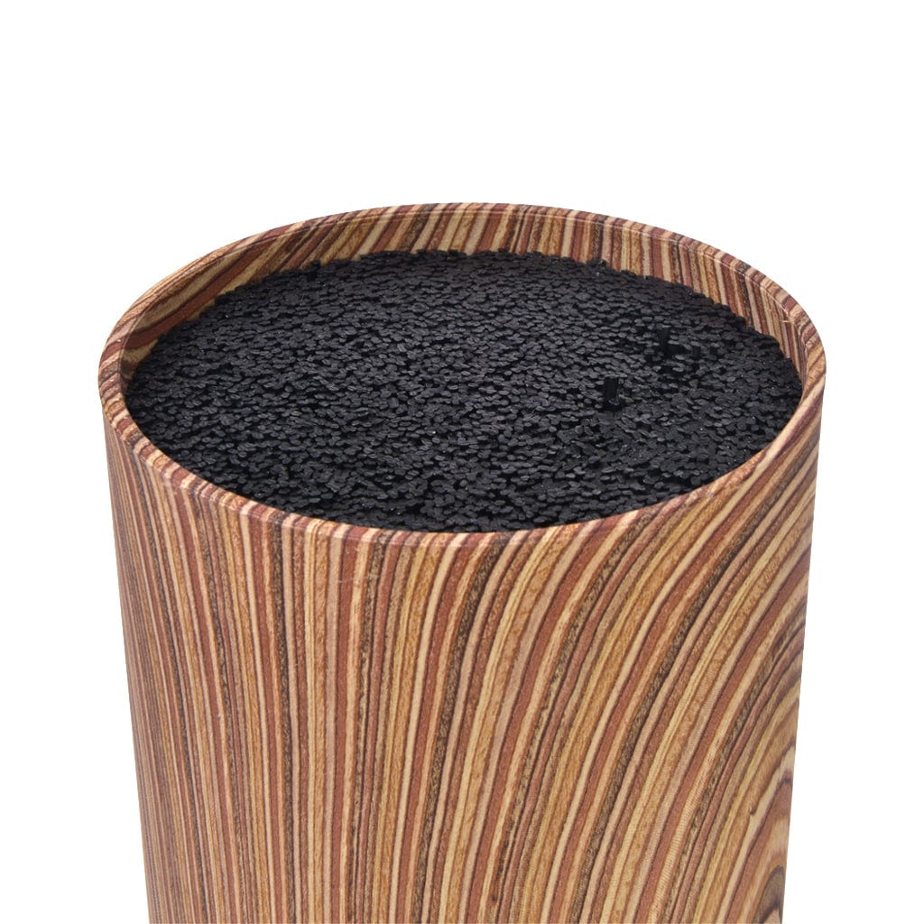 منظم سكاكين المطبخ دائري الشكل من فيسمان، بني، 11 × 22 سم