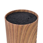 منظم سكاكين المطبخ دائري الشكل من فيسمان، بني، 11 × 22 سم