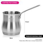 إبريق قهوة فيسمان من الفولاذ المقاوم للصدأ مع قاعدة حثية فضية 670 مل