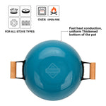 مقلاة ووك فيسمان بمقبض وغطاء زجاجي، 32×9.2 سم/5 لتر، أسود/شفاف