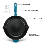 مقلاة فيسمان ٢٦×٤.٥ سم بمقبض مساعد (مطلية بالمينا من الحديد الزهر)