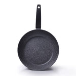 Fissman Frying Pan Sydney Stone Series Aluminum And Professional Non Stick Coating Platinum With Induction Bottom Black 28x5.7cm