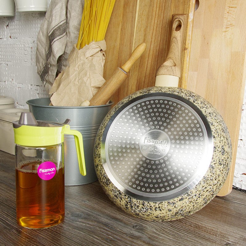 مقلاة فيسمان كريما نوفا مع قاعدة حثية، خضراء، 20×4.5 سم