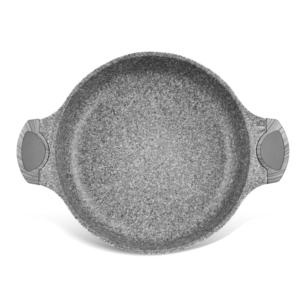 طاجن فيسمان الضحل أسود/رمادي 28×8 سم/4.1 لتر، سلسلة بريستيج، ألومنيوم مع قاعدة حثية، طلاء احترافي غير لاصق، جريبلون C3